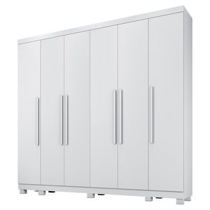 Guarda Roupa Casal 6 Portas Atlanta Benetil Branco