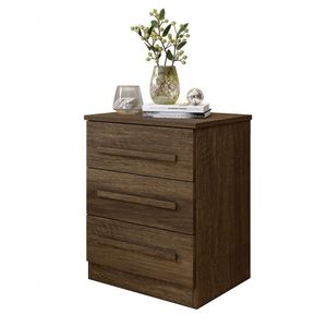 Mesa De Cabeceira 03 Gavetas Império Benetil Imbuia