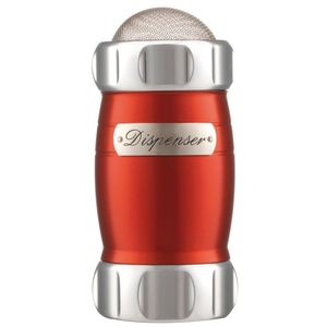 Polvilhador Elegance Em Inox Imeltron Marcato Vermelho