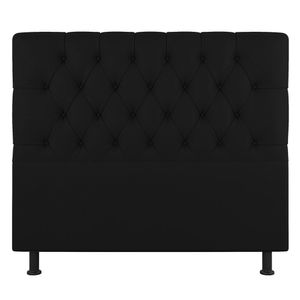 Cabeceira Cama Box Casal King Size Nice 195cm Suede Preto - Abmaza