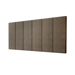 Cabeceira Casal Carla 140x60 Suede Marrom - M&f Decor