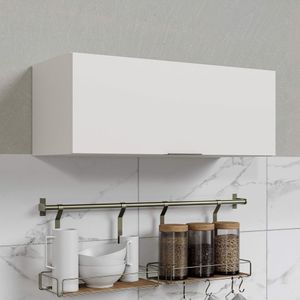 Armário Aéreo 1 Porta Basculante Ipanema Branco