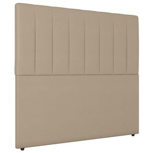 Cabeceira Cama Box Solteiro Ivana 90cm Sintético Bege - Abmaza