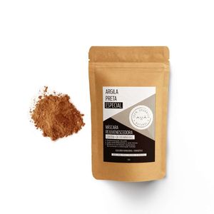 Máscara De Argila Natural - Preta Rejuvenescedora - Auá Natural