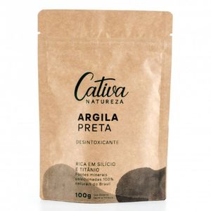 Máscara De Argila Natural - Preta - Cativa Natureza