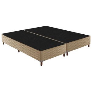 Box King Florença 42x193x203cm  Rustico Bege