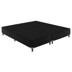 Box King íris 42x193x203cm  Preto Elegancy