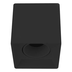 Plafon De Sobrepor Box 9,6x9,6x10cm 1xgu10 Mr16 Bella Iluminação Preto