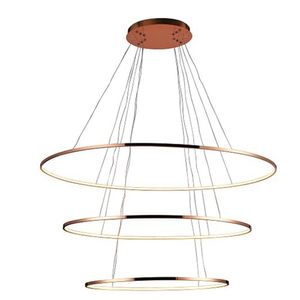 Pendente Birdie Oval 3x45w 3000k Led Kw004el Bella Iluminação Rosé Gold