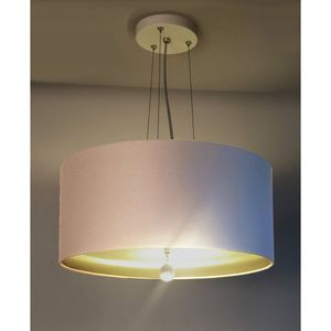Pendente De Teto Led 30x15cm 5787 Tom Luz Iluminação Cru/bronze