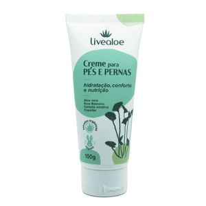Creme Para Pés E Pernas Natural - Livealoe