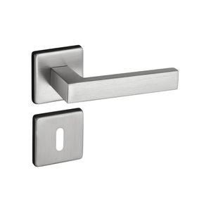 Fechadura 409 Roseta Quadrada Máquina 55 Cromo Acetinado Interna Pado