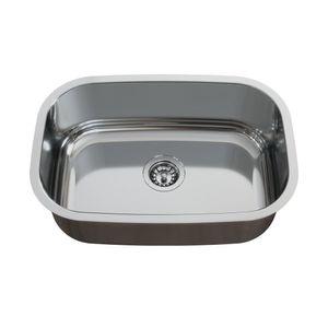 Cuba Para Cozinha Pia Inox N1 46X30X15Cm Alto Brilho Com Válvula Ghelplus Inox
