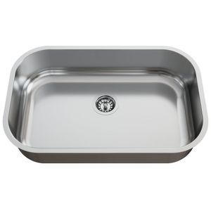 Cuba Para Cozinha Pia Inox N2 56X35X17Cm Polida Com Válvula Ghelplus Inox
