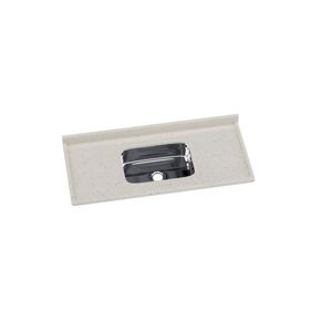 Pia De Cozinha Em Mármore Sintético Com Cuba Em Aço Inox 120Cmx55Cm Aj Rorato Travertino