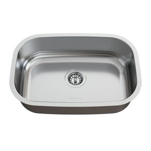 Cuba Para Cozinha Pia Inox N1 46X30X14Cm Polida Com Válvula Ghelplus Inox