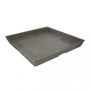 Prato Para Vasos Quadrado Slim 37 Japi Mármore