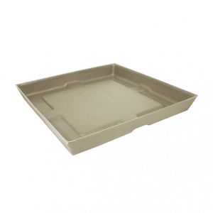 Prato Para Vaso Quadrado Slim 23 Japi Areia