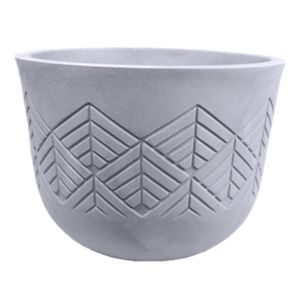 Vaso Redondo 240cm Japi Cimento Queimado
