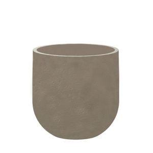 Vaso Cilíndrico Rústico Japi Mármore