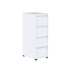 Gaveteiro Arquivo De Aço 4 Gavetas Of04rptcm Pandin Móveis Branco