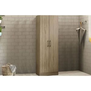Armário Multiuso Casal 525 C/ 2 Portas Noce - Carraro