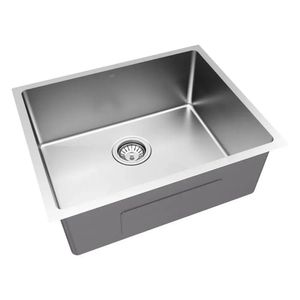 Kit Cuba Cozinha Aço Inox 304 50X40Cm Com Válvula E Sifão Japi Prata