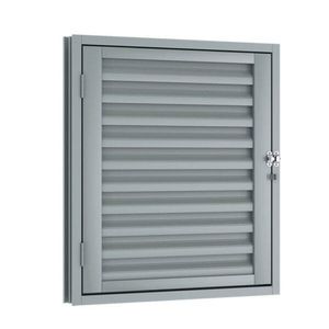 Porta De Aço 1 Folha Para Alçapão Laminado 60cmx60cm Riobras Cinza