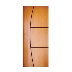 Folha De Porta 210x72cm Hdf Frisada Modelo 193 Mapaf Marrom Claro