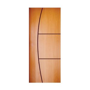 Folha De Porta 210x92cm Hdf Frisada Modelo 193 Mapaf Marrom Claro