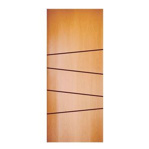 Folha De Porta 210x110cm Hdf Frisada Modelo 196 Mapaf Marrom Claro