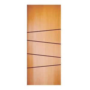 Folha De Porta 210x112cm Hdf Frisada Modelo 196 Mapaf Marrom Claro