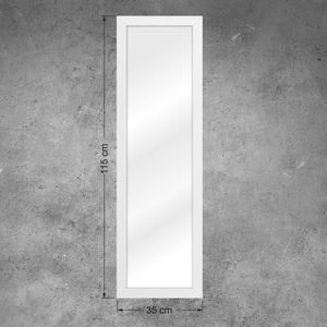 Espelho Decorativo Simple 35x115cm Tropical Artes Branco