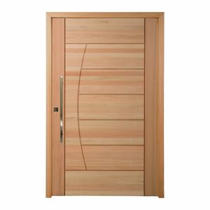 Porta Pivotante Maciça 214x127cm Eucalipto Pm78 Solar Cruzeiro Portas Nude
