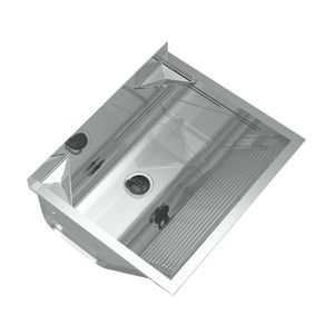 Tanque Para Lavanderia Com Suporte 48 Litros 60,8x50,6x29,4cm Ghelplus Inox