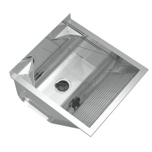 Tanque Avulso Mini Com Suporte 43,8x50,6x29,4cm 32 Litros Ghelplus Inox