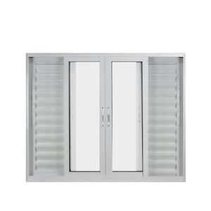 Janela De Alumínio Veneziana 100x150cm 6 Folhas Suprema Branco