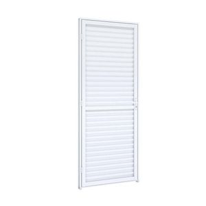 Porta De Alumíno Laminada 215x65cm Riobras Branco