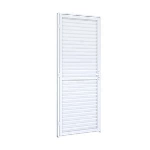 Porta De Alumíno Laminada 215x65cm Riobras Branco