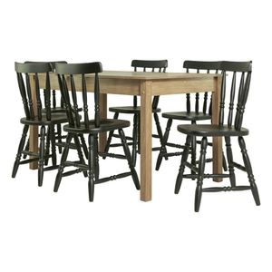 Mesa De Jantar Ditália Com 6 Cadeiras Ja-225 Cor:diamond Diamond