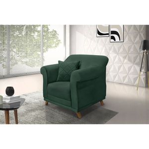 Poltrona Veludo Arras Spezzia Decor Verde Floresta