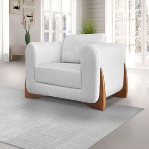 Poltrona Djon Linho Spezzia Decor Grigio