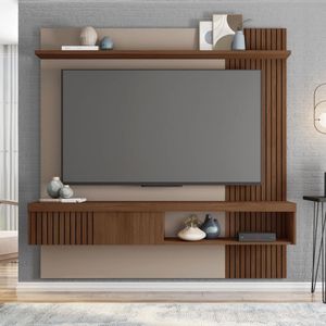 Painel Para Tv Até 65" Safira Caemmun Fendi/Havana