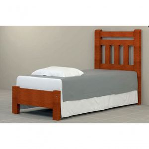Cama Solteirão (solteiro Extra) Bari De Madeira Maciça Angelim Pedra/tauari - Cor Mel