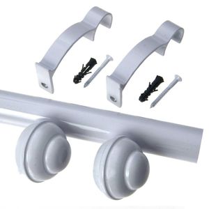 Kit Varão De Cortina Barcelona 19mm 3,00m (bola) Couselo Branco