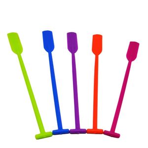 Kit 5 Mexedores Colher Coquetéis Drink Colorido Du Vin Prana