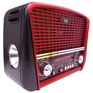 Rádio Retro Portátil Inova Rad-8391 Vermelho