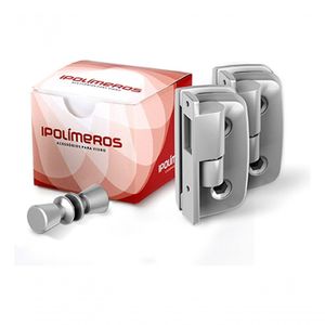 Kit 05 Dobradiça Automática Para Box De Banheiro Preto