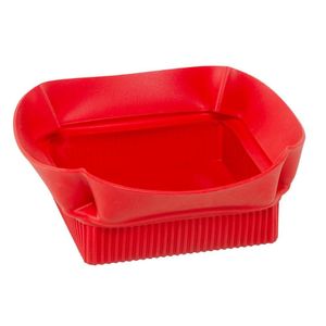 Cesto Vaso Multiuso Silicone Flexível Vermelho Silikomart