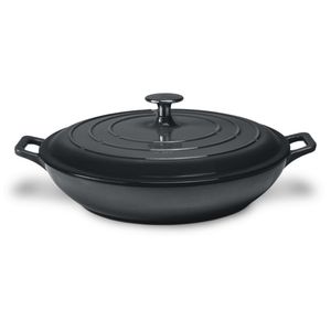 Caçarola Baixa Em Ferro Indução Sauté 31,4cm Haus Concept Cinza
